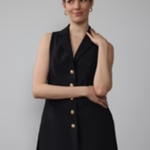 NEW 2Notch Lapel Sleeveless Blazer Waist Coat × 1 MEDIUM / RED BLK / 94501. SZ M - Picture 2 of 3